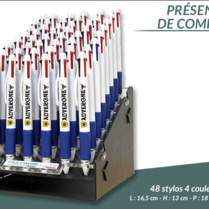 Présentoir de comptoir 48 stylos 4 couleurs
