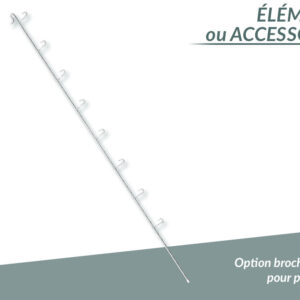 Option broche d'angle pour porte-clefs