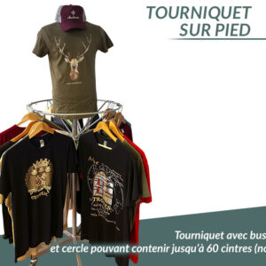 Tourniquet avec buste pour textiles